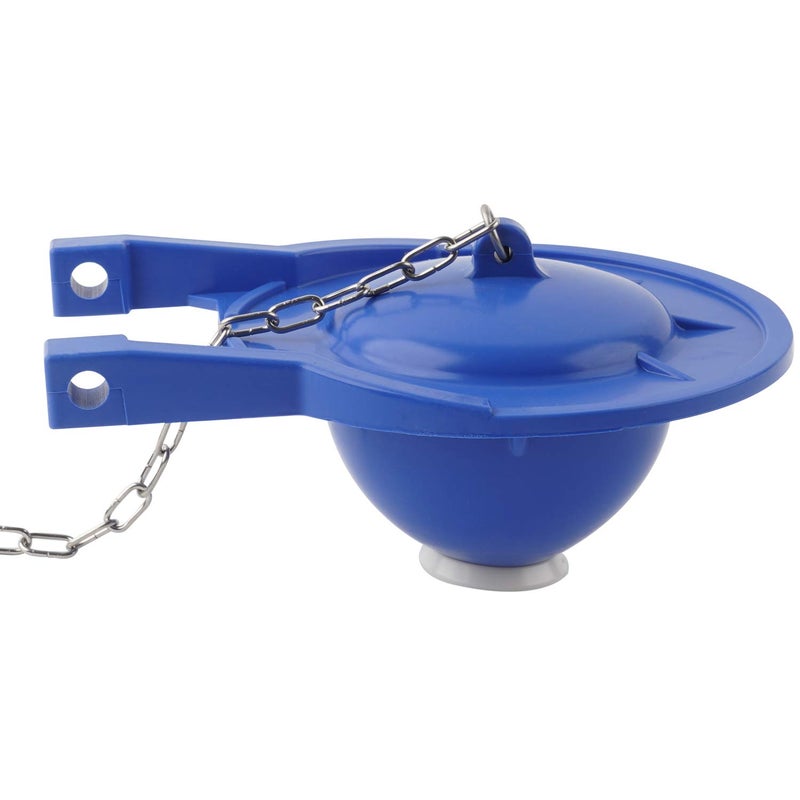 iFealClear Toilet Flapper Compatible with TOTO Flapper Model THU140S, Replaces 3-Inch Flappers Long Lasting Rubber Seal Water Conserve- Including Stainless Steel Chain and Hook, Easy to Install (Pack of 1, Blue) - Image 1